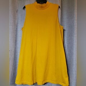 Gap Rugby Gold XXL Sleeveless Mock Neck Dress